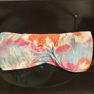 Colorful Tie-Dye Bandeau Top
